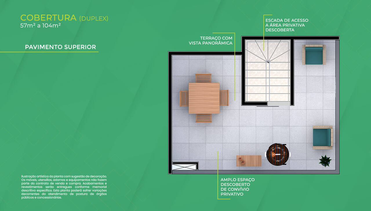 Apartamento à venda com 104m², 1 quarto sem vaga - 22