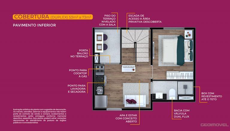 Apartamento à venda com 63m², 1 quarto sem vaga - 20