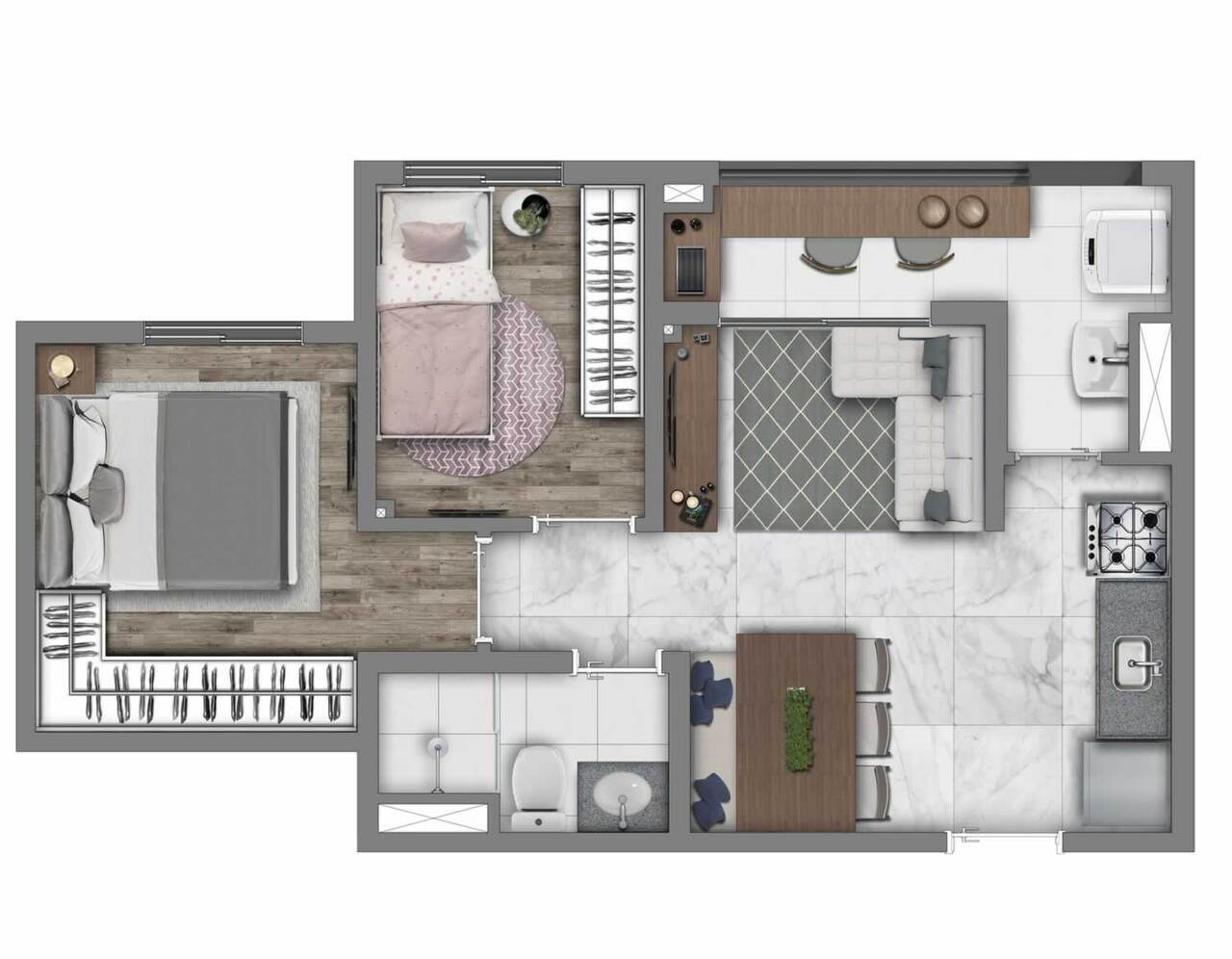 Apartamento à venda com 39m², 2 quartos sem vaga - 18