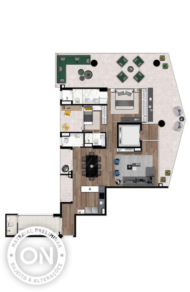 Apartamento à venda com 177m², 3 quartos com vaga - 12