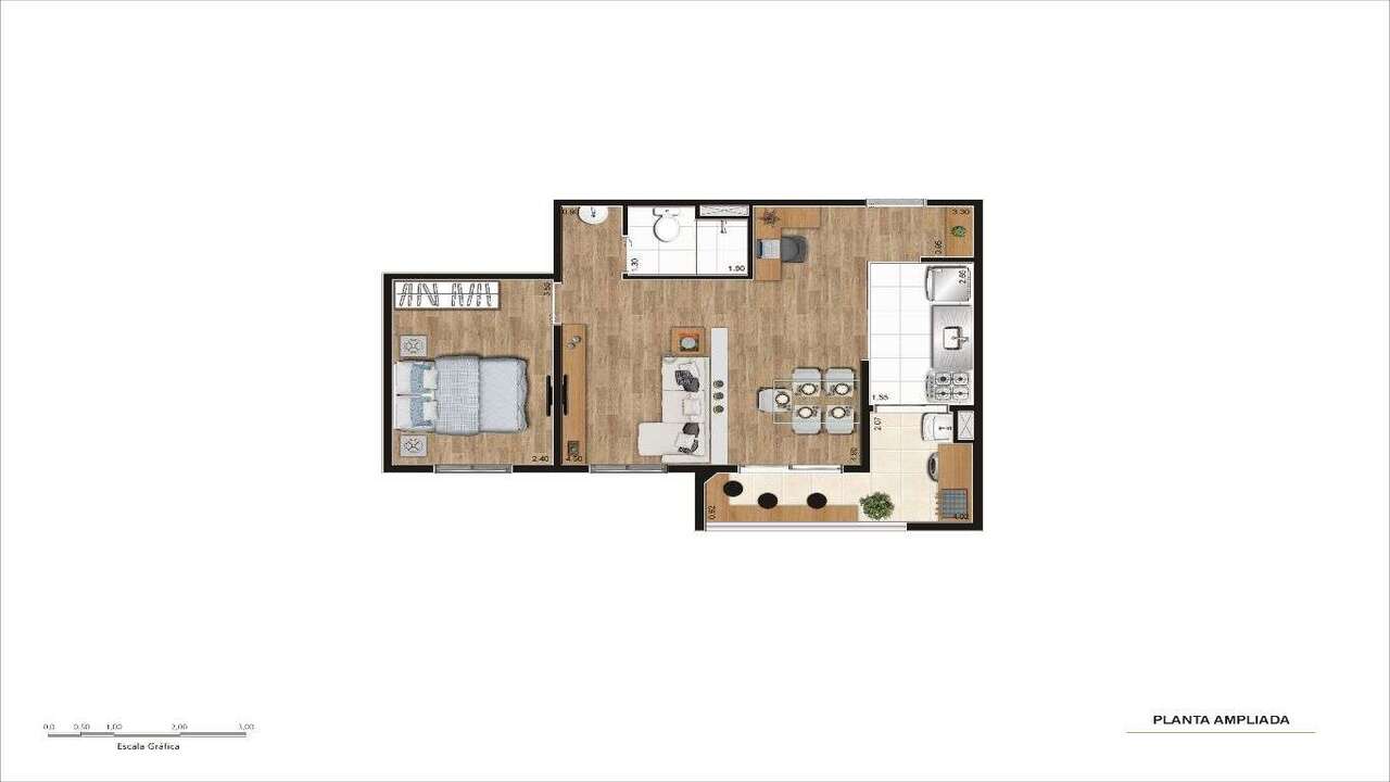 Apartamento à venda com 47m², 2 quartos com vaga - 18