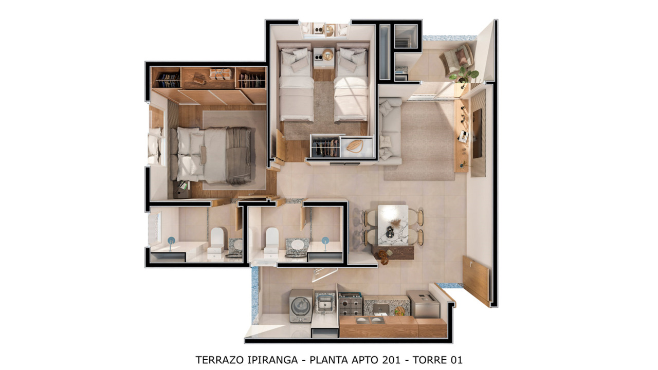Apartamento à venda com 49m², 2 quartos com vaga - 20