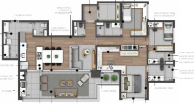 Apartamento à venda com 155m², 4 quartos com vaga - 20