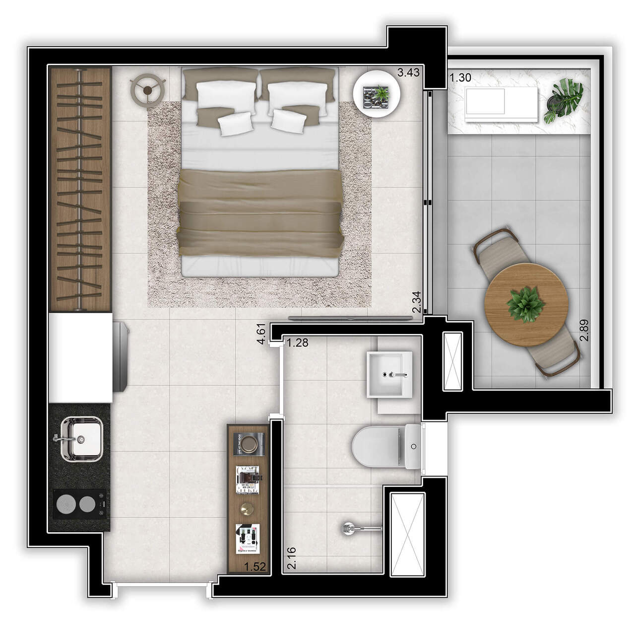 Apartamento à venda com 23m², 0 quartos sem vaga - 17