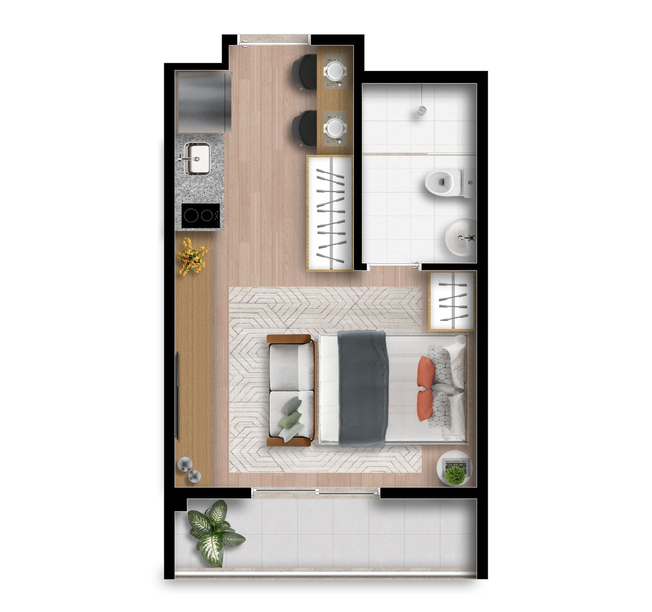 Studio à venda com 25m², 0 quartos sem vaga - 11