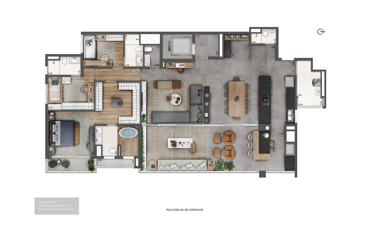 Apartamento à venda com 232m², 3 quartos com vaga - 27