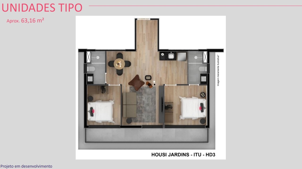 Apartamento à venda com 63m², 2 quartos sem vaga - 17