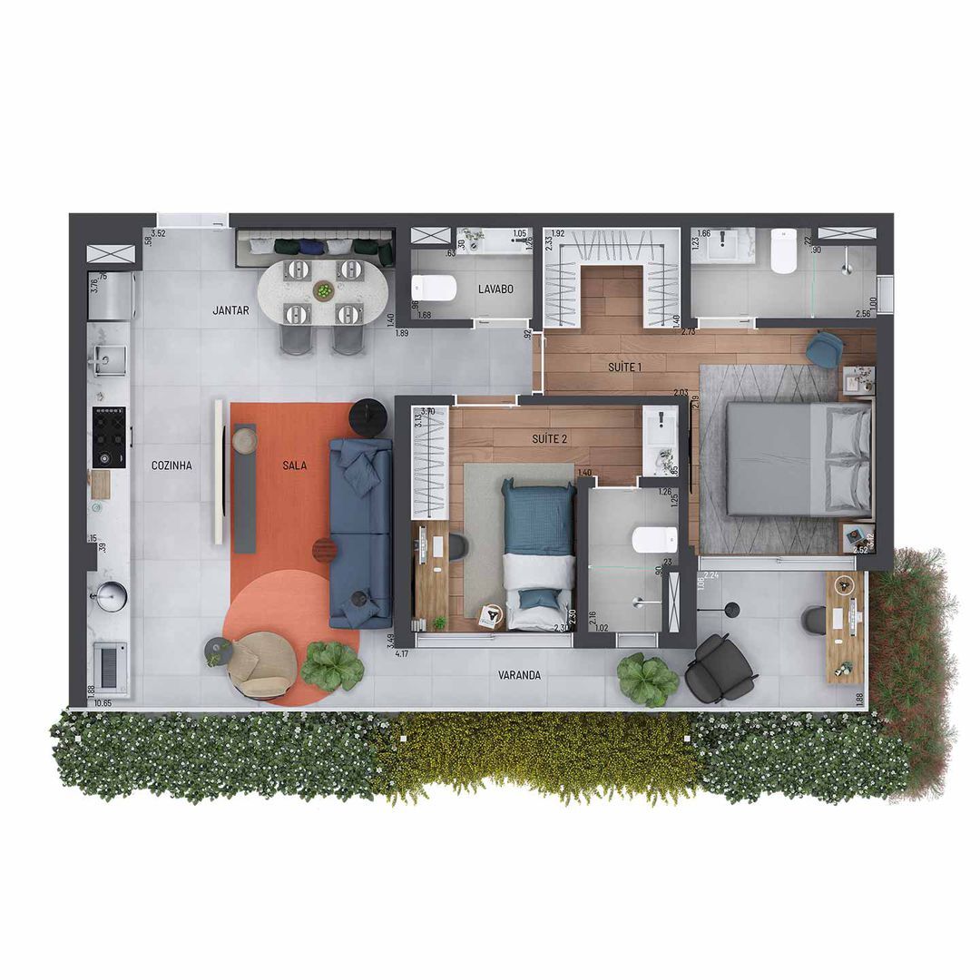 Apartamento à venda com 80m², 2 quartos com vaga - 31