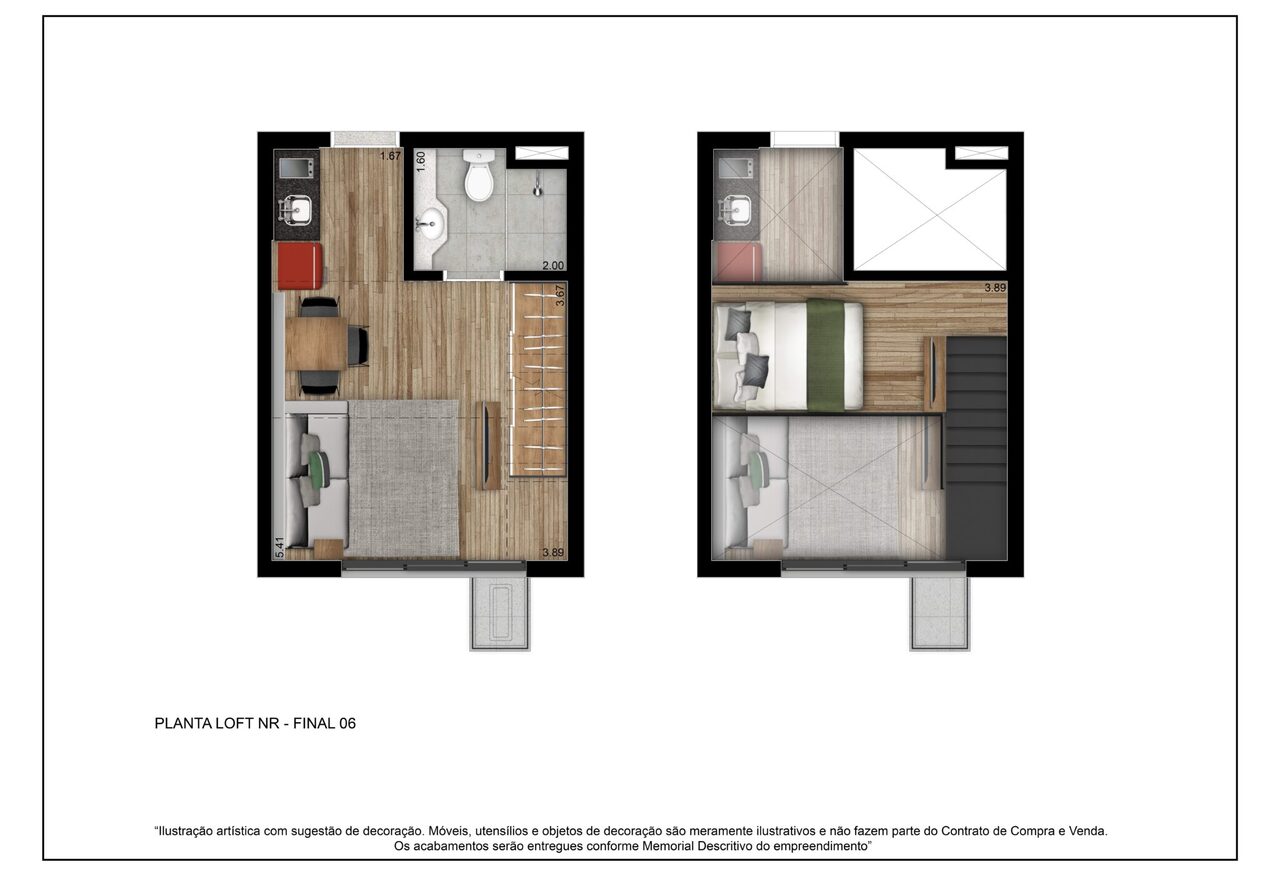 Apartamento à venda com 34m², 1 quarto sem vaga - 23
