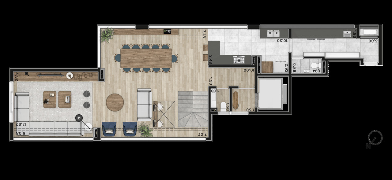 Apartamento à venda com 244m², 4 quartos com vaga - 16