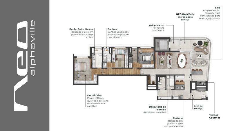Apartamento à venda com 137m², 3 quartos com vaga - 24