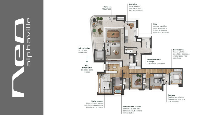 Apartamento à venda com 185m², 3 quartos com vaga - 24