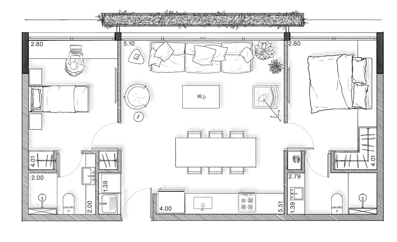 Apartamento à venda com 67m², 2 quartos com vaga - 23
