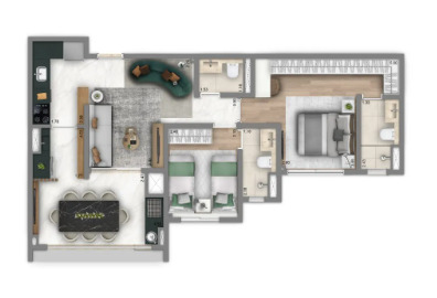 Apartamento à venda com 71m², 2 quartos com vaga - 18