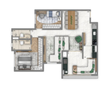 Apartamento à venda com 86m², 2 quartos com vaga - 18