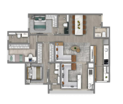 Apartamento à venda com 108m², 3 quartos com vaga - 18