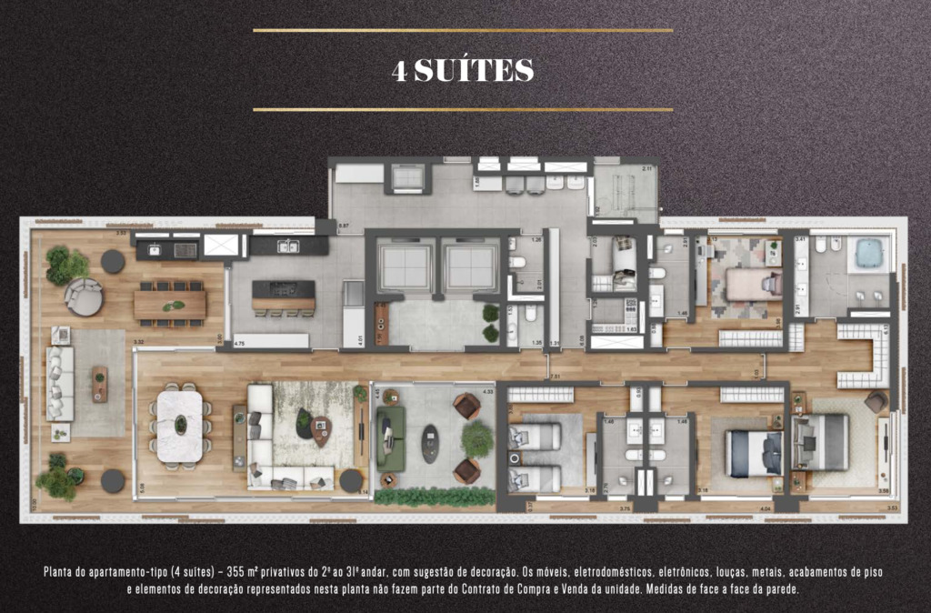 Apartamento à venda com 355m², 4 quartos com vaga - 19