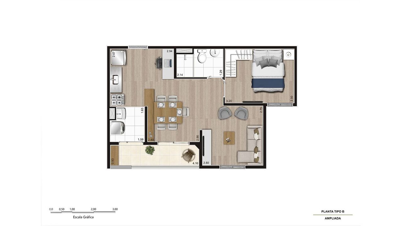 Apartamento à venda com 45m², 2 quartos com vaga - 20