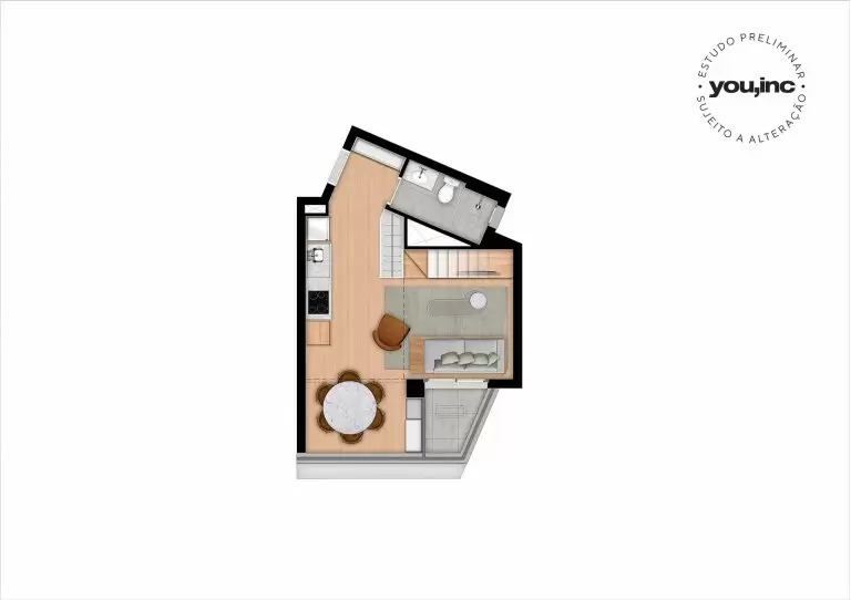 Studio à venda com 23m², 0 quartos sem vaga - 20