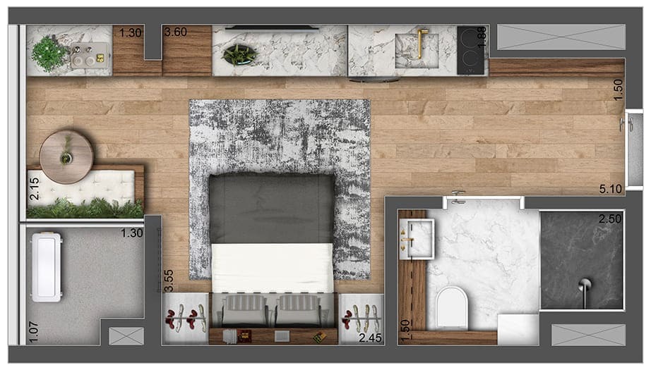 Studio à venda com 26m², 0 quartos sem vaga - 27