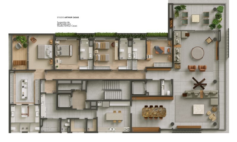 Apartamento à venda com 398m², 4 quartos com vaga - 12