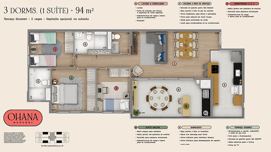 Apartamento à venda com 94m², 3 quartos com vaga - 9