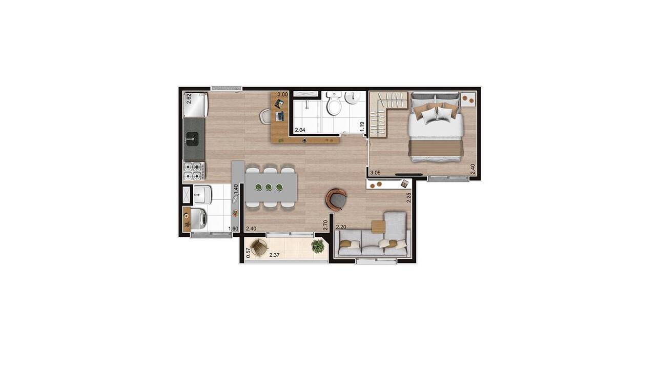 Apartamento à venda com 37m², 1 quarto com vaga - 18