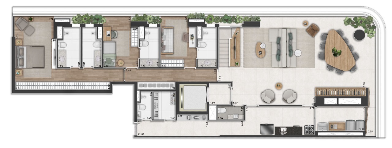 Apartamento à venda com 374m², 4 quartos com vaga - 32