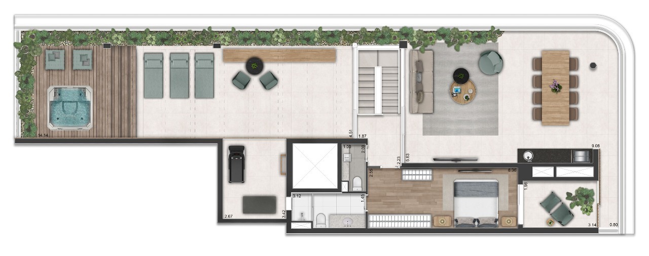 Apartamento à venda com 374m², 4 quartos com vaga - 33