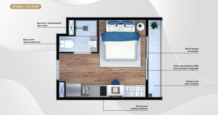 Apartamento à venda com 18m², 0 quartos sem vaga - 17