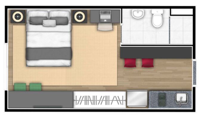 Studio à venda com 24m², 0 quartos sem vaga - 10