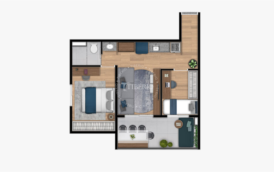 Apartamento à venda com 44m², 2 quartos sem vaga - 26