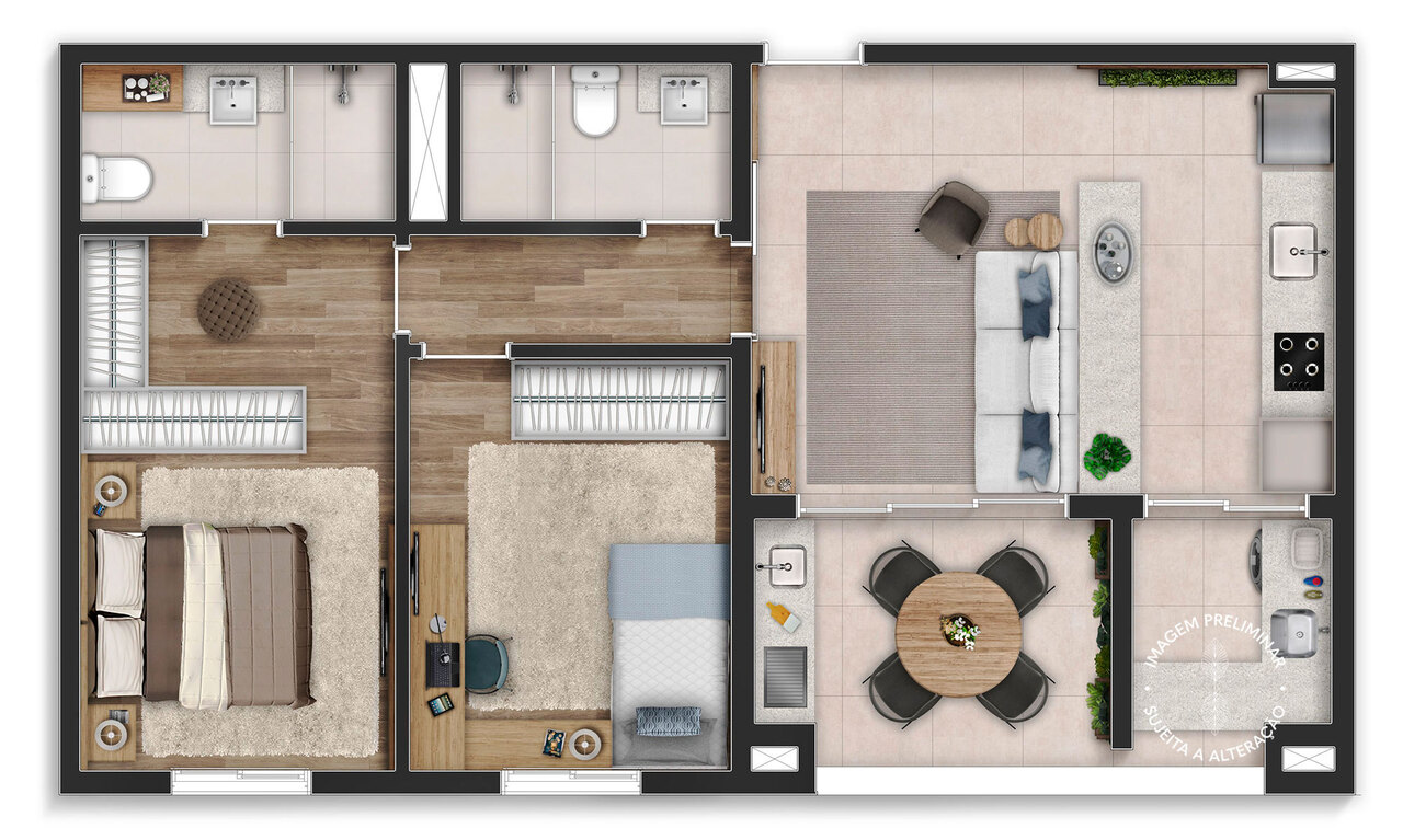 Apartamento à venda com 75m², 2 quartos sem vaga - 18