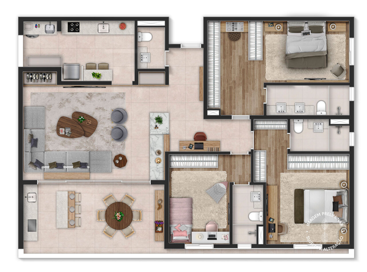 Apartamento à venda com 150m², 3 quartos com vaga - 18