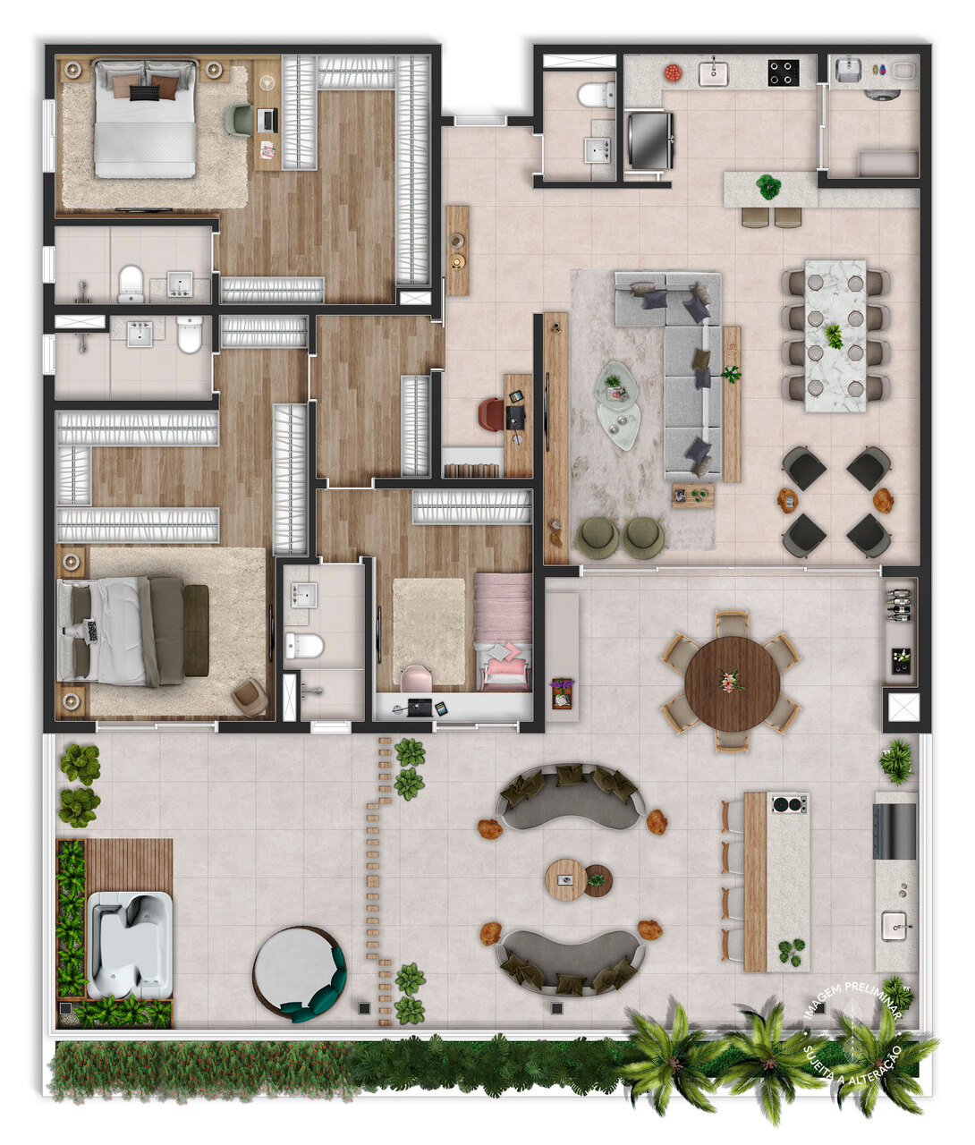 Apartamento à venda com 255m², 3 quartos com vaga - 18