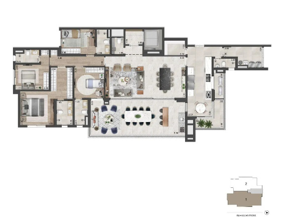Apartamento à venda com 217m², 4 quartos com vaga - 13