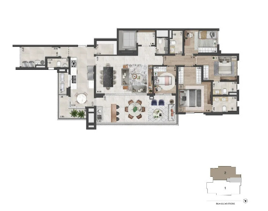 Apartamento à venda com 174m², 4 quartos com vaga - 13