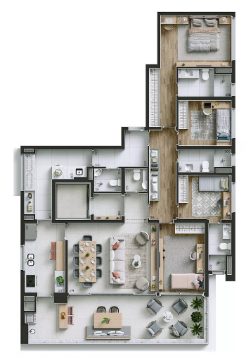 Apartamento à venda com 171m², 4 quartos com vaga - 24