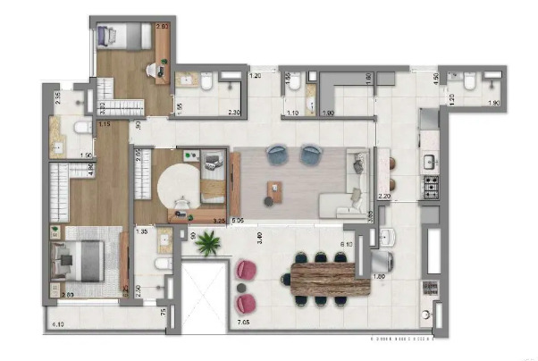Apartamento à venda com 134m², 3 quartos com vaga - 20