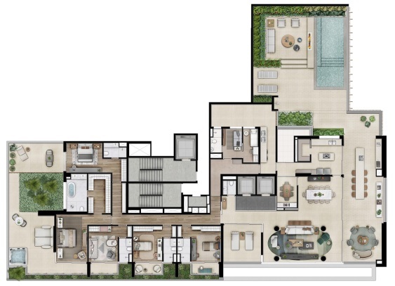 Apartamento à venda com 711m², 5 quartos com vaga - 31