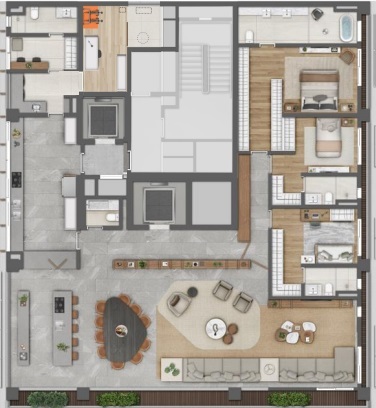 Apartamento à venda com 295m², 3 quartos com vaga - 17