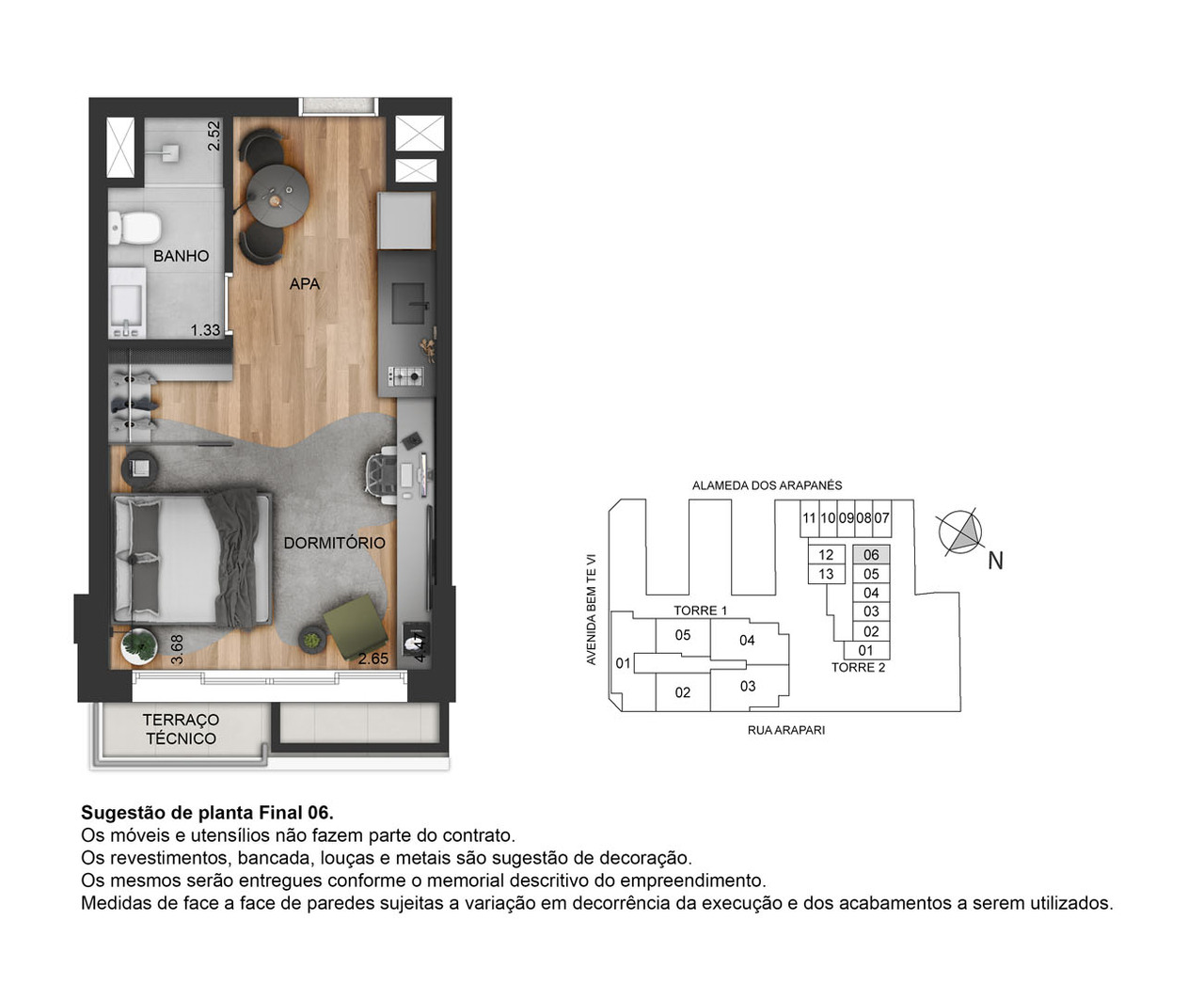 Studio à venda com 27m², 0 quartos sem vaga - 32