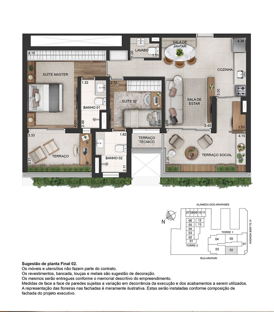 Apartamento à venda com 80m², 2 quartos com vaga - 32