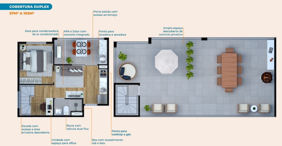 Apartamento à venda com 100m², 1 quarto sem vaga - 19