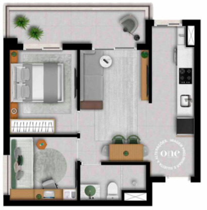 Apartamento à venda com 47m², 2 quartos sem vaga - 16