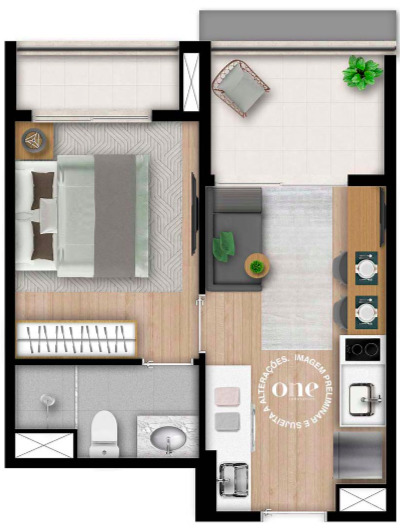 Studio à venda com 30m², 0 quartos sem vaga - 14