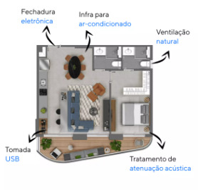 Apartamento à venda com 63m², 1 quarto sem vaga - 20