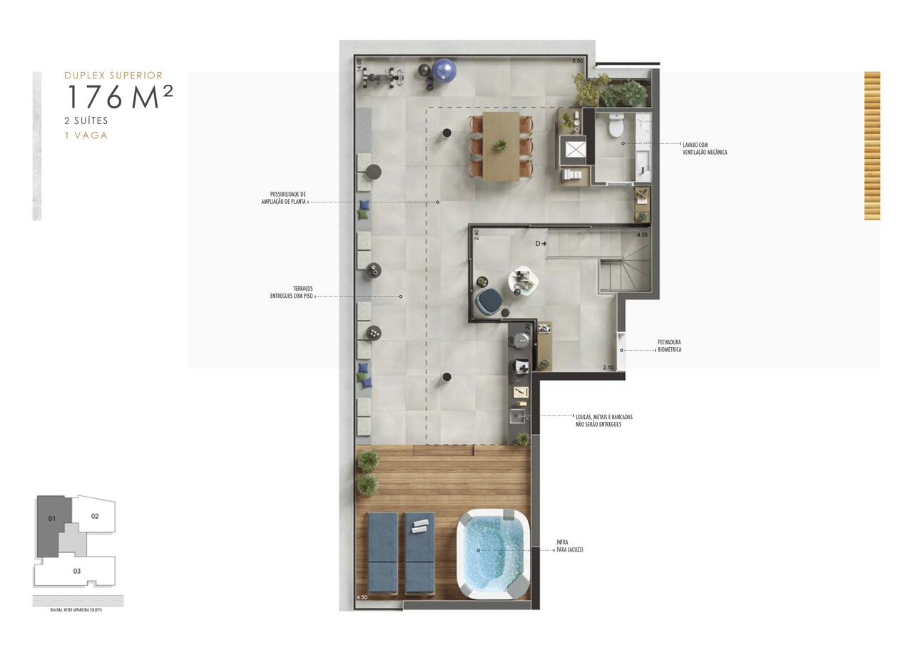 Apartamento à venda com 175m², 2 quartos com vaga - 20
