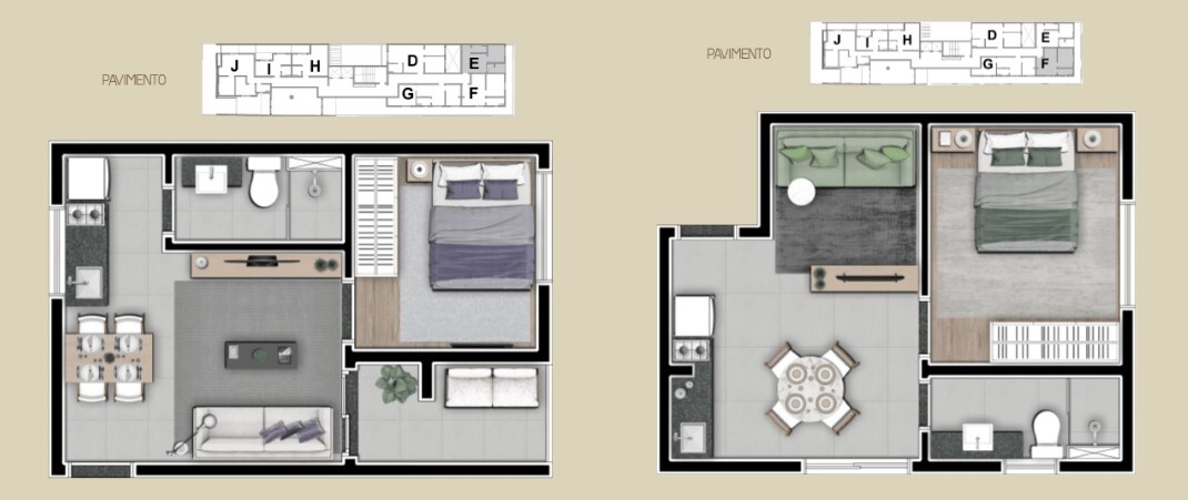 Apartamento à venda com 35m², 1 quarto sem vaga - 16