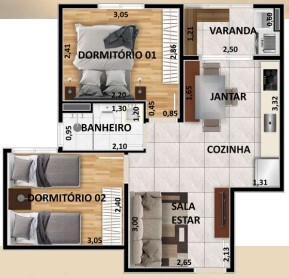 Apartamento à venda com 42m², 2 quartos com vaga - 15